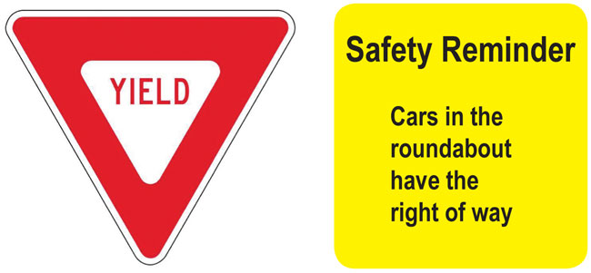 Yield And Safety Reminder
