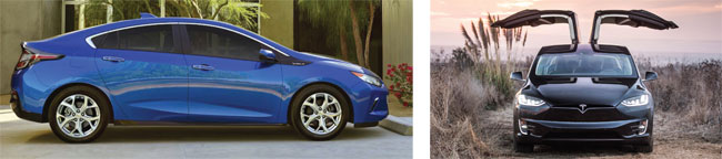 Chevy Volt And Tesla X