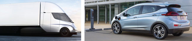 Tesla Semi And Chevy Bolt