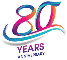 PCEC 80 Year Anniversary Logo
