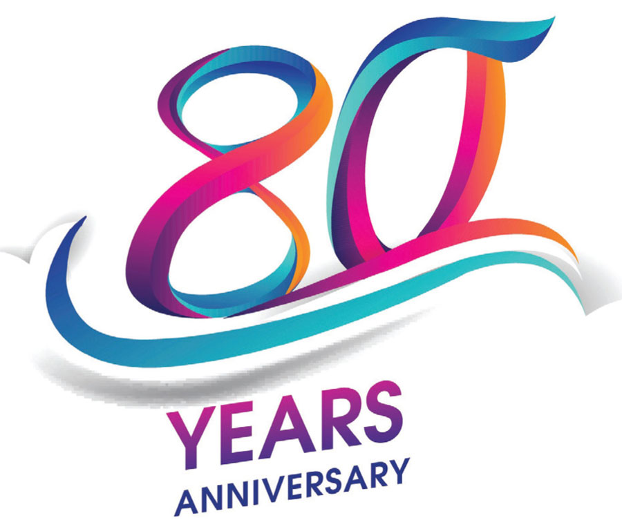 PCEC 80 Year Anniversary Logo