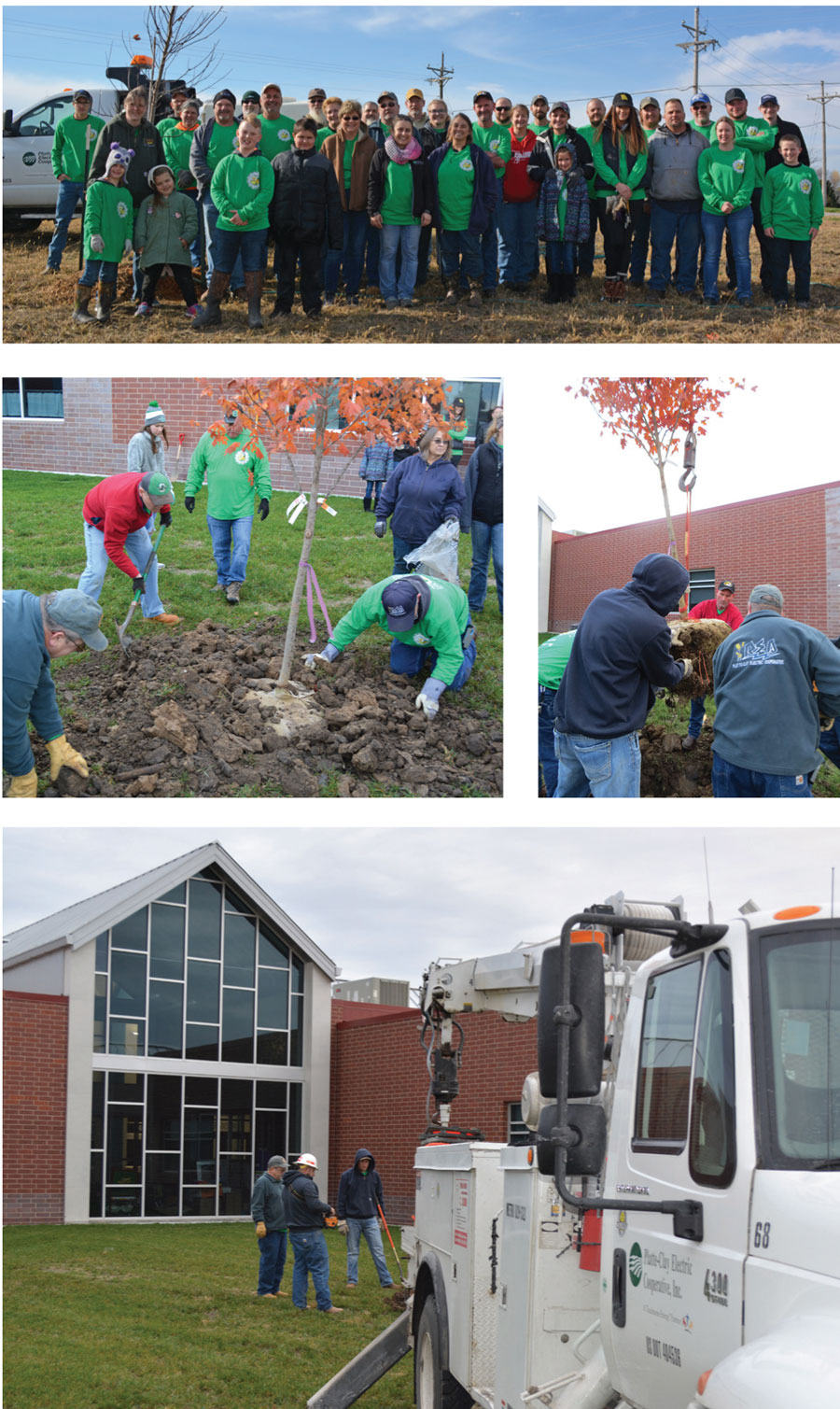 Platte-Clay Employees Plant Trees