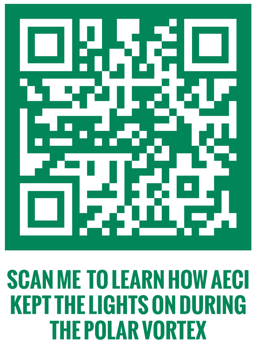 Scan Me To Learn How AECI Kept The Lights On During The Polar Vortex