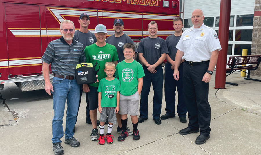 AED Donated to Smithville Football Club by Platte-Clay Electric Cooperative