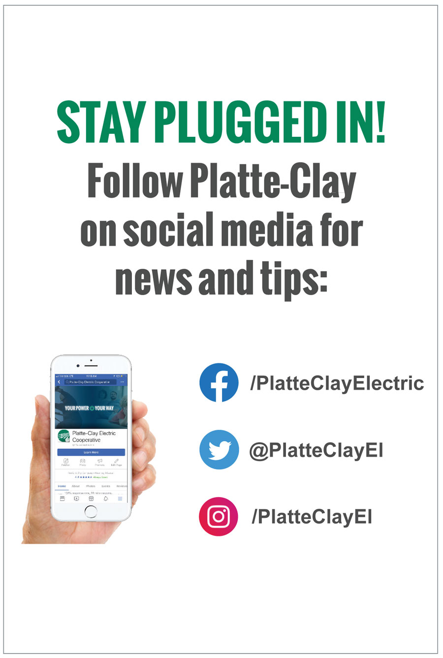 Follow Platte-Clay On Social Media