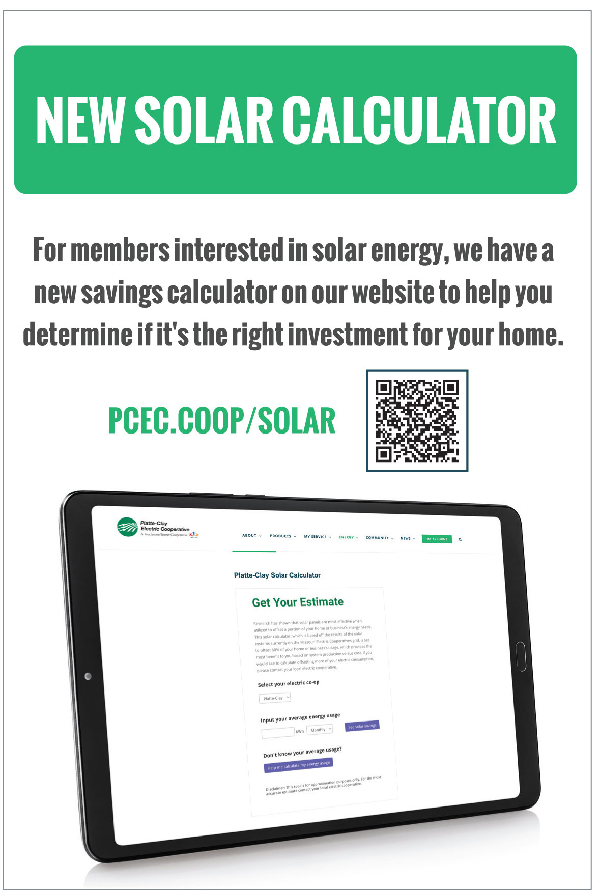 New Solar Calculator