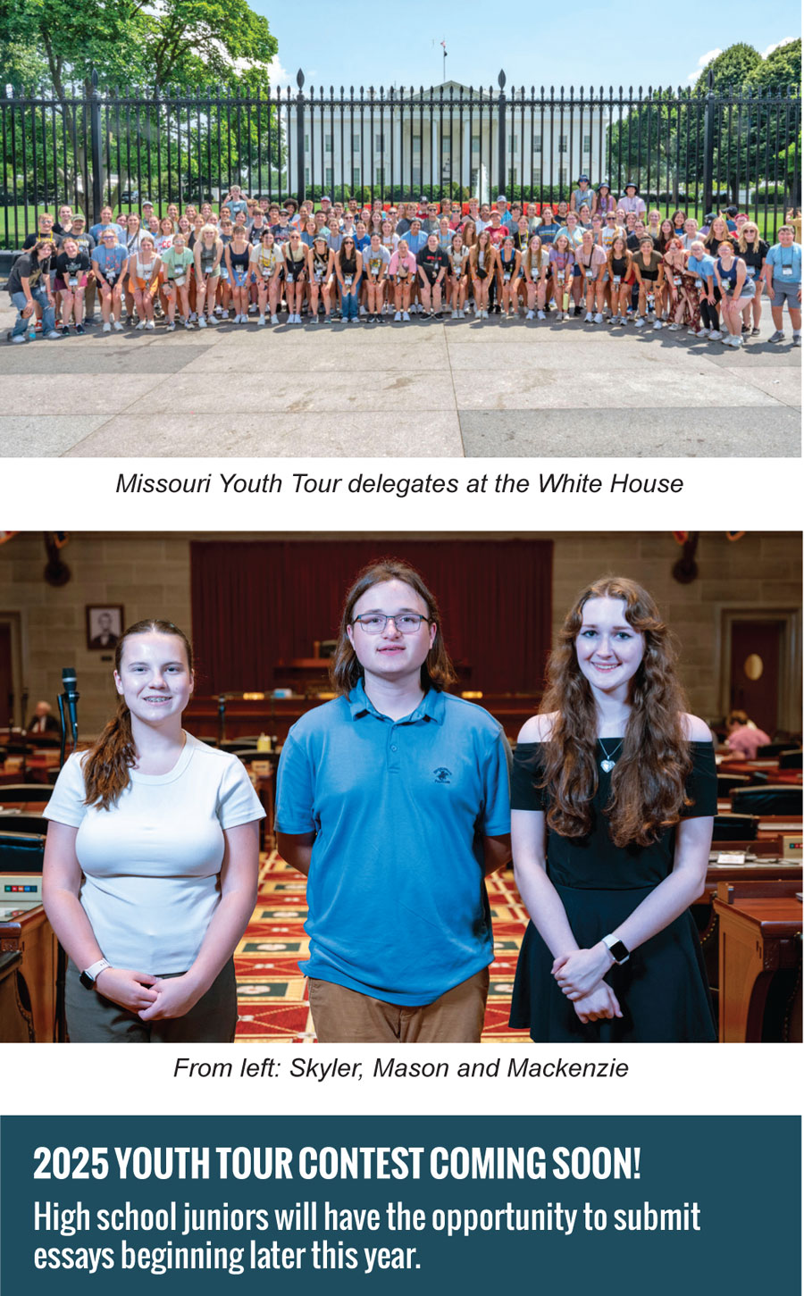 Youth Tour And Cycle Contest Winners