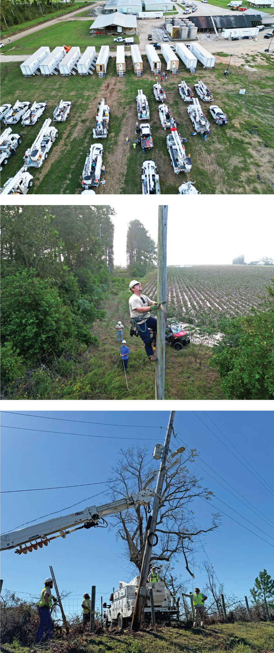 PCEC Crews Assist with Power Restorations After Hurricane