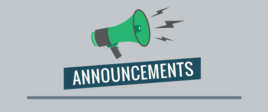 Announcements