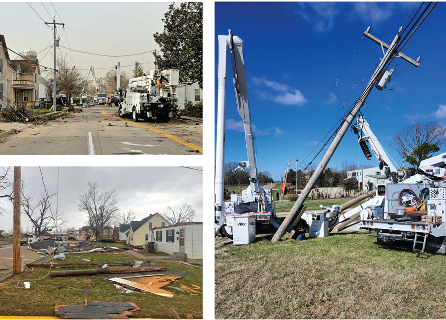 PCEC Linemen Help Missouri Co-ops After Tornado Outbreak