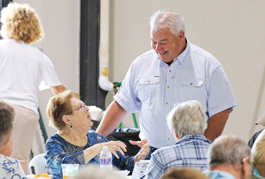 Dave Deihl Visits With Members