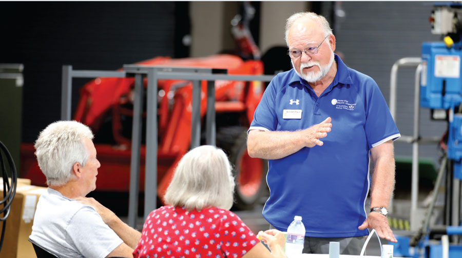 PCEC Board President Kendall Davis at the Kearney fish fry.