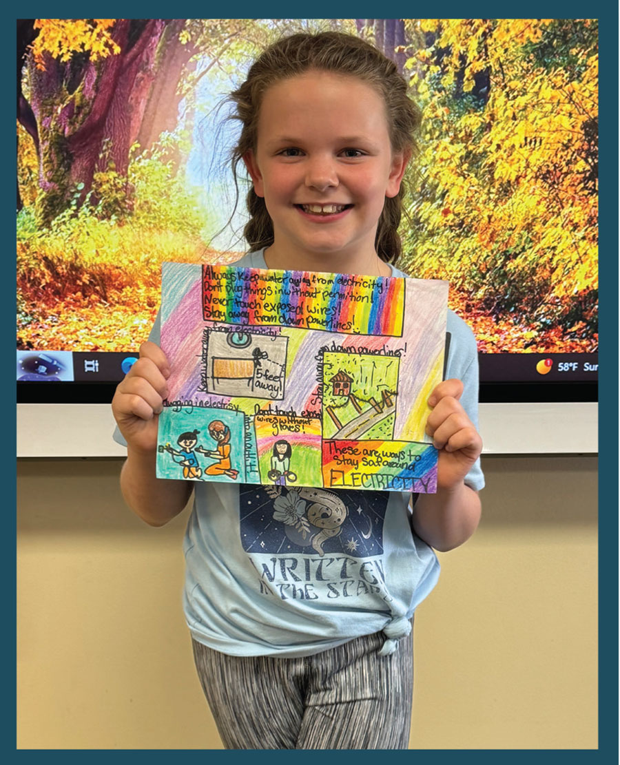 Third Grade Safety Poster Contest Winner 2024